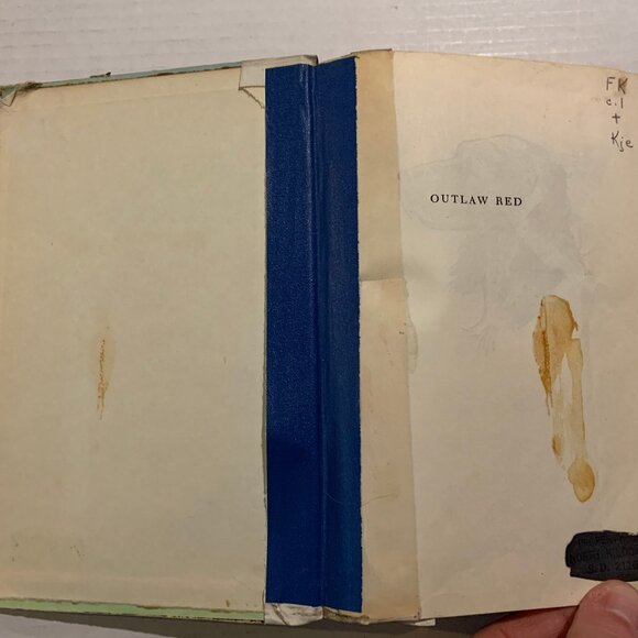 Outlaw Red - Jim Kjelgaard - Rare Hardcover Book - Vintage Kids - Picture 5 of 6